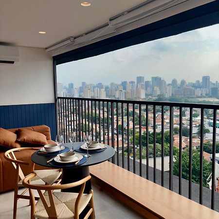 Apartamento Com Estacao De Trabalho E Vista Proximo A Faria Lima E Congonhas 圣保罗 外观 照片