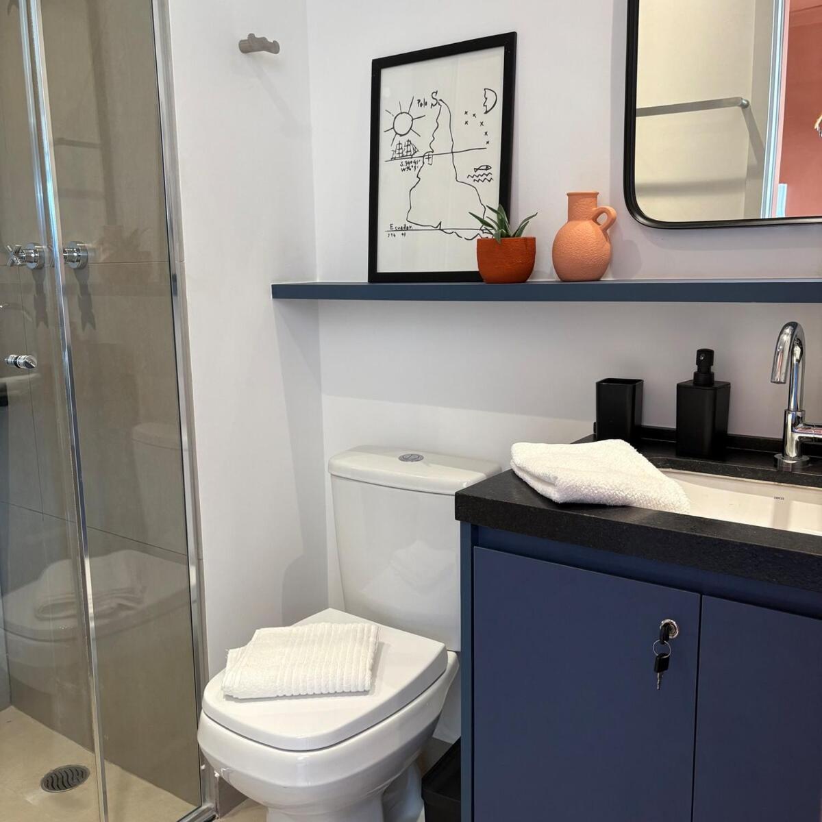 Apartamento Com Estacao De Trabalho E Vista Proximo A Faria Lima E Congonhas 圣保罗 外观 照片