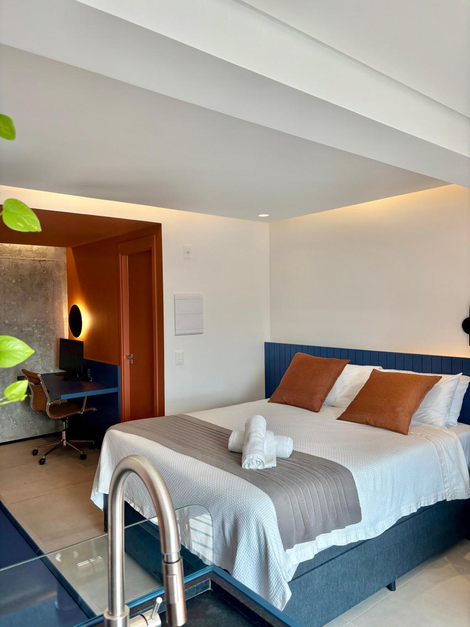 Apartamento Com Estacao De Trabalho E Vista Proximo A Faria Lima E Congonhas 圣保罗 外观 照片